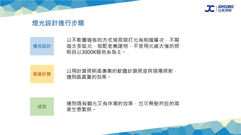 漫步眷村—屏東市得勝新村照明工程案例-燈光設計步驟