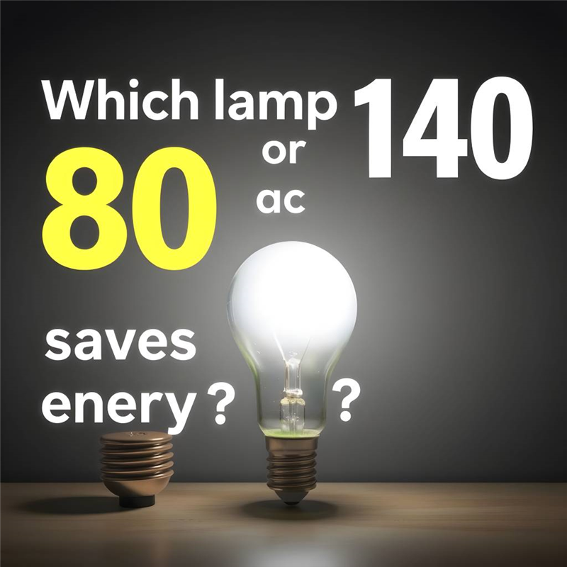 發光效率80和140的燈具哪個省電?專業帶你一次搞懂!(示意圖)