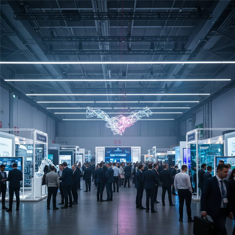 大型展場照明規劃工程|打造震撼視覺與高效能的展示空間(示意圖)