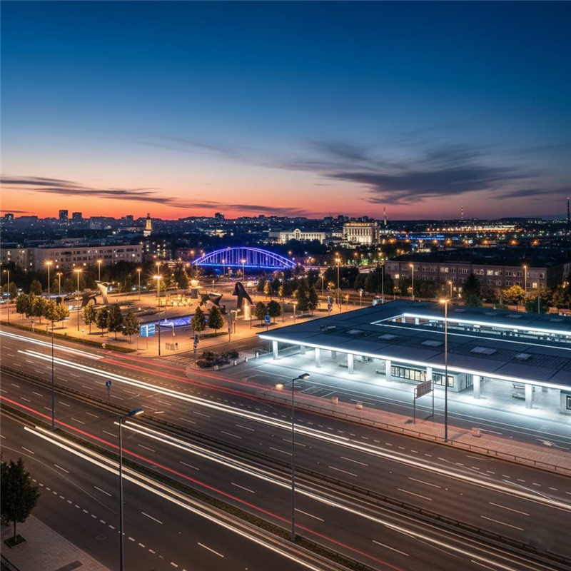 公共照明的重要性與規劃重點：打造安全、節能的城市夜間環境(示意圖)