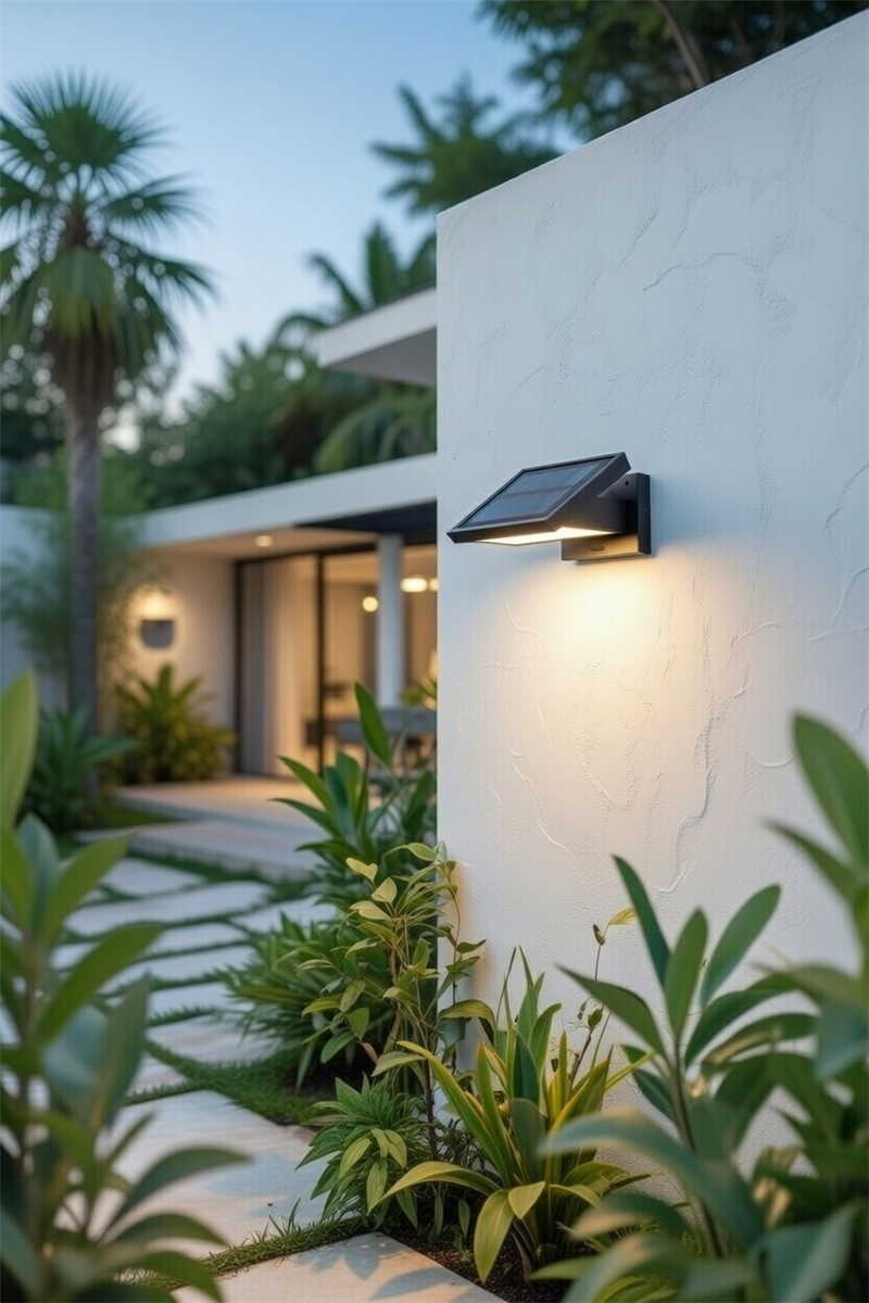 太陽能戶外照明燈具的優勢與應用場景解析(示意圖)