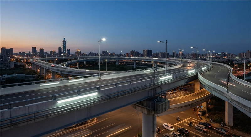 路橋燈具怎麼選?了解道路與橋梁照明需求、種類與規劃重點-示意圖
