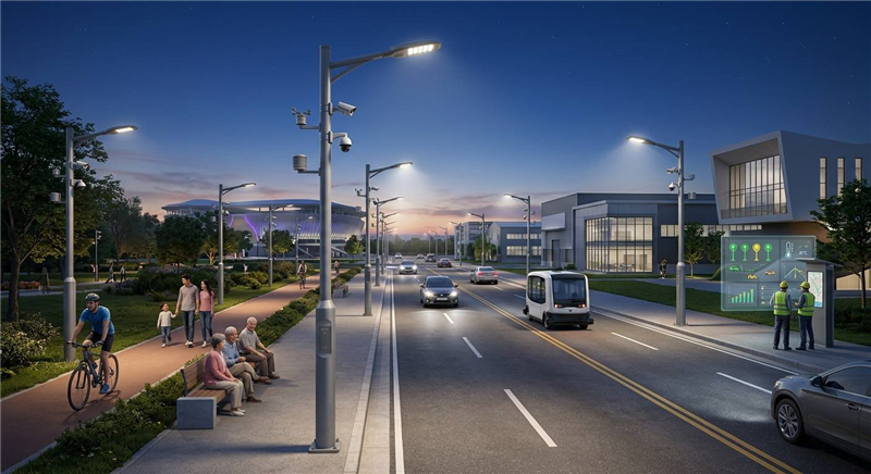 智慧路燈是什麼?認識智慧路燈功能、應用優勢與建置規劃-示意圖